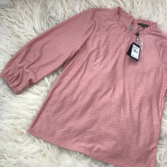 Adrianna Papell Pink long sleeve top - Picture 2 of 6